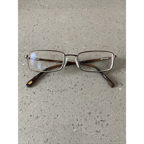 JONES NEW YORK MENS 1301 52-18-140 BROWN FLEX HINGE EYEGLASSES Frames ONLY - Picture 1 of 7